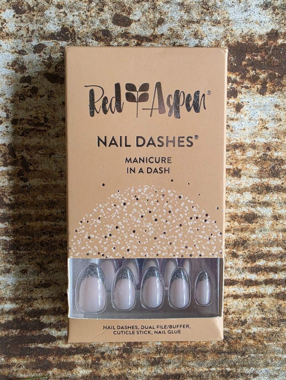 Red Aspen Press On Nail Dashes